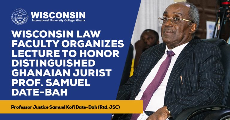 Wisconsin Law Faculty Organizes Lecture to Honor Distinguished Ghanaian Jurist Prof. Samuel Date-Bah