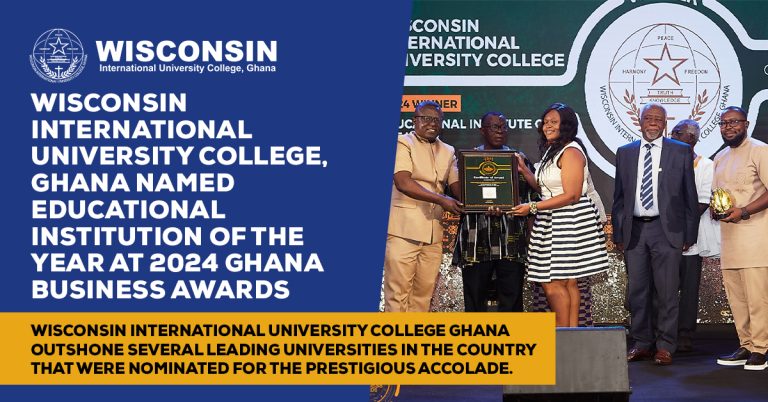 Wisconsin International University College, Ghana named Educational Institution Of The Year At 2024 Ghana Business Awards