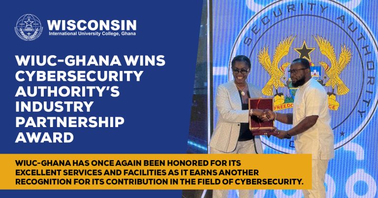 Wisconsin International University College, Ghana Wins Cybersecurity Authority’s Industry Partnership Award