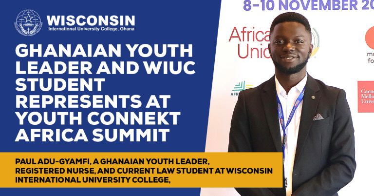 Paul Adu-Gyamfi: Ghanaian Youth Leader and Wisconsin International University College Student Represents at Youth Connekt Africa Summit