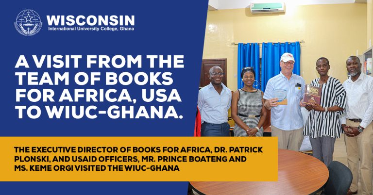 Books for Africa’s Visit to Wisconsin International University College, Ghana