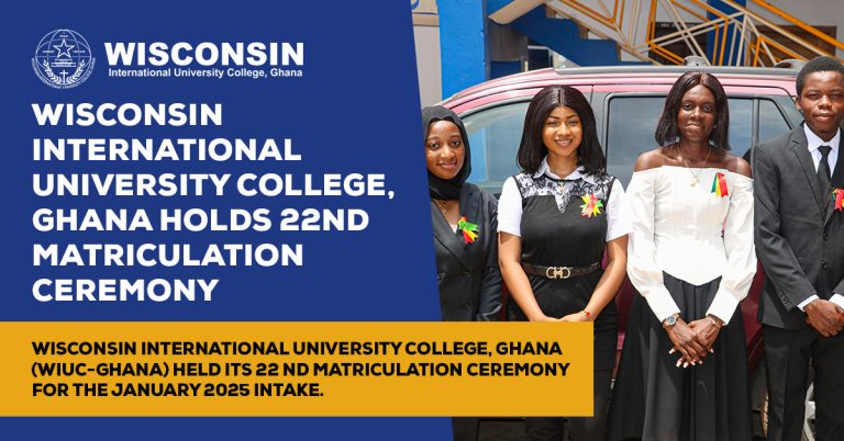 Wisconsin International University College, Ghana Holds 22nd Matriculation Ceremony