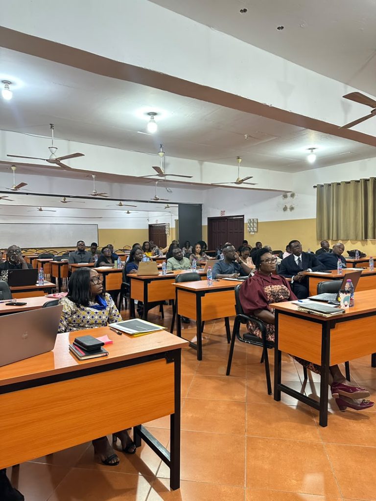 Lecturers and administrative staff participating in the professional development session.