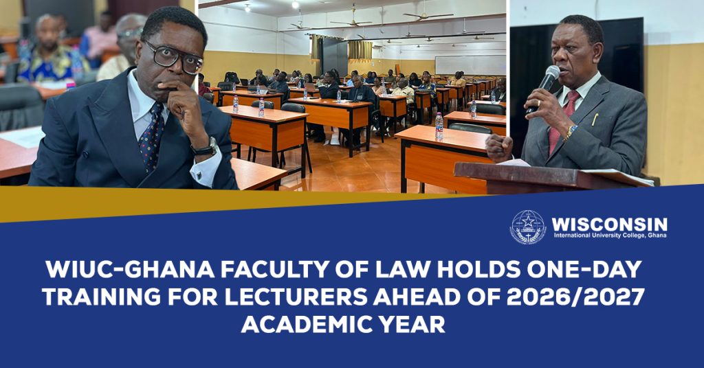WIUC-Ghana Faculty of Law lecturers attending a one-day training ahead of the 2026/2027 academic year.