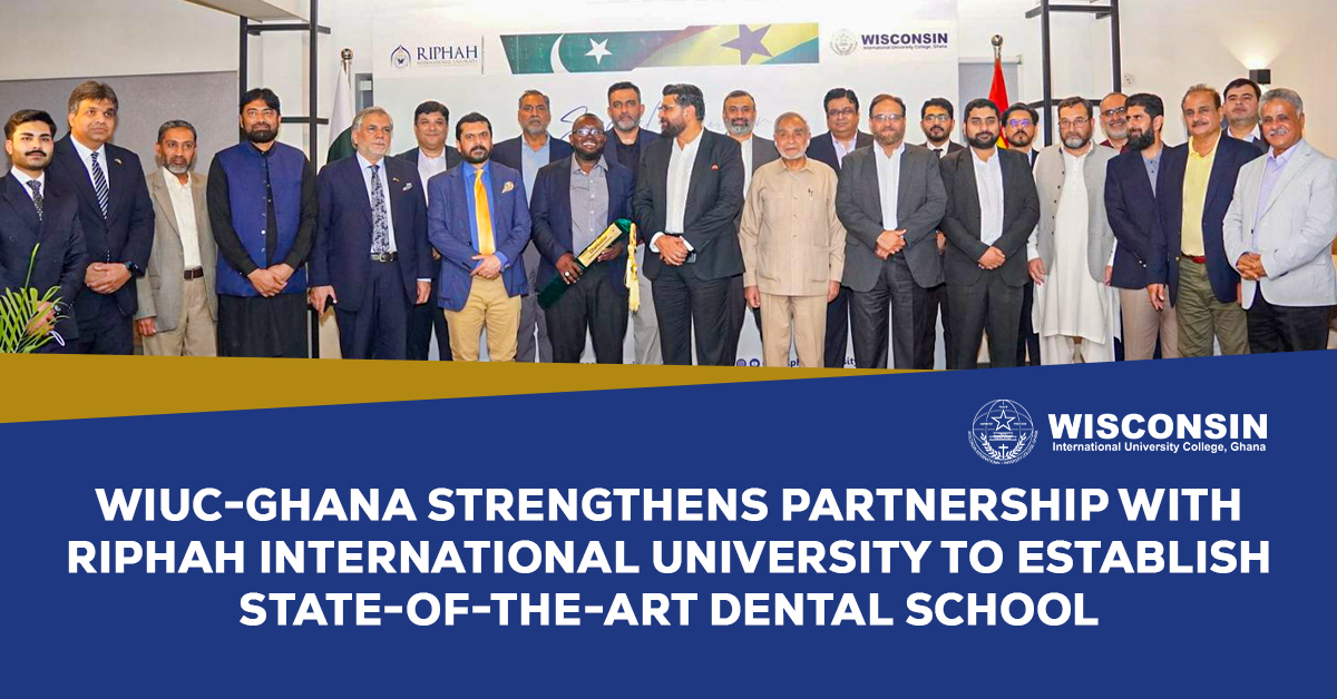 WIUC-Ghana and Riphah International University officials at the dental school partnership meeting
