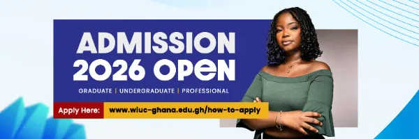 WIUC-Ghana admissions 2026 are open for graduate, undergraduate and professional programmes